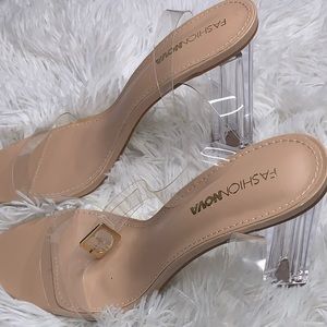 Clear strap heels / Glass Slipper